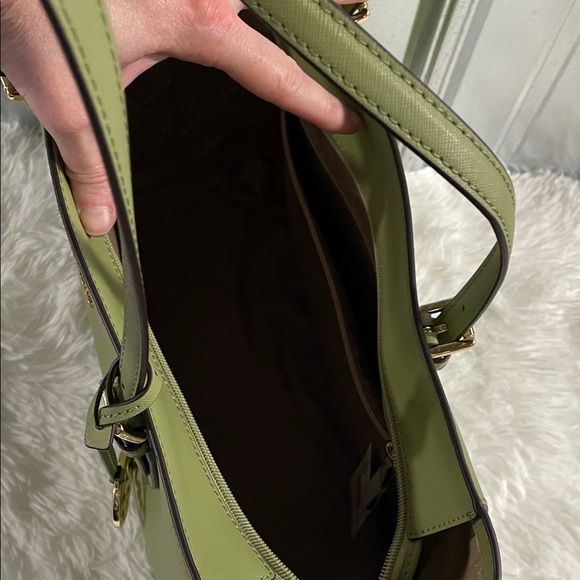 Michael Kors Olive Green Tote - Picture 5 of 9